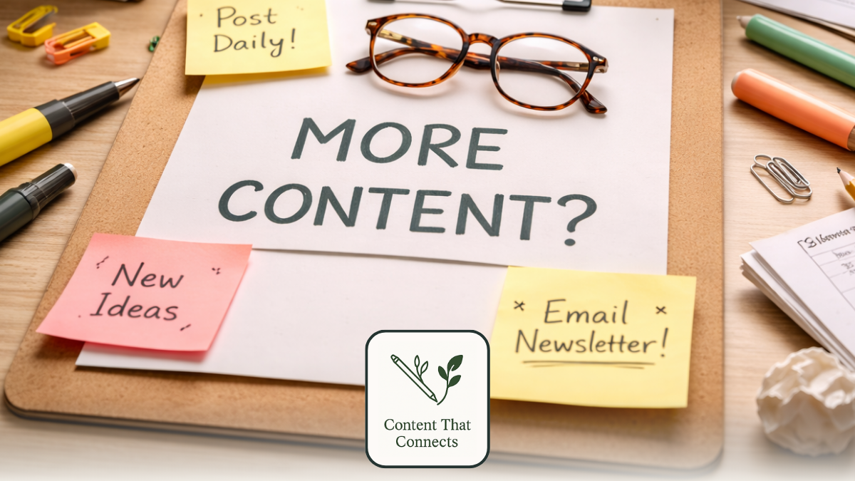 The Thicket Studio | Why More Content Is Not a Strategy